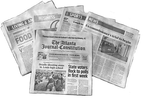 on the news|on the newspaper.